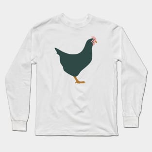 Rhode Island Red Chicken (Highland) Long Sleeve T-Shirt